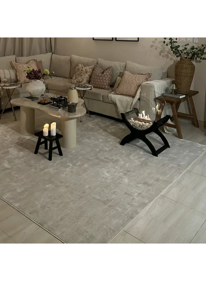 Alkaffary Rodina Area Rug, Large Living Room Carpet Majlis Rug, Durable Premium Material, 200X200 cm, Cream - Image 3